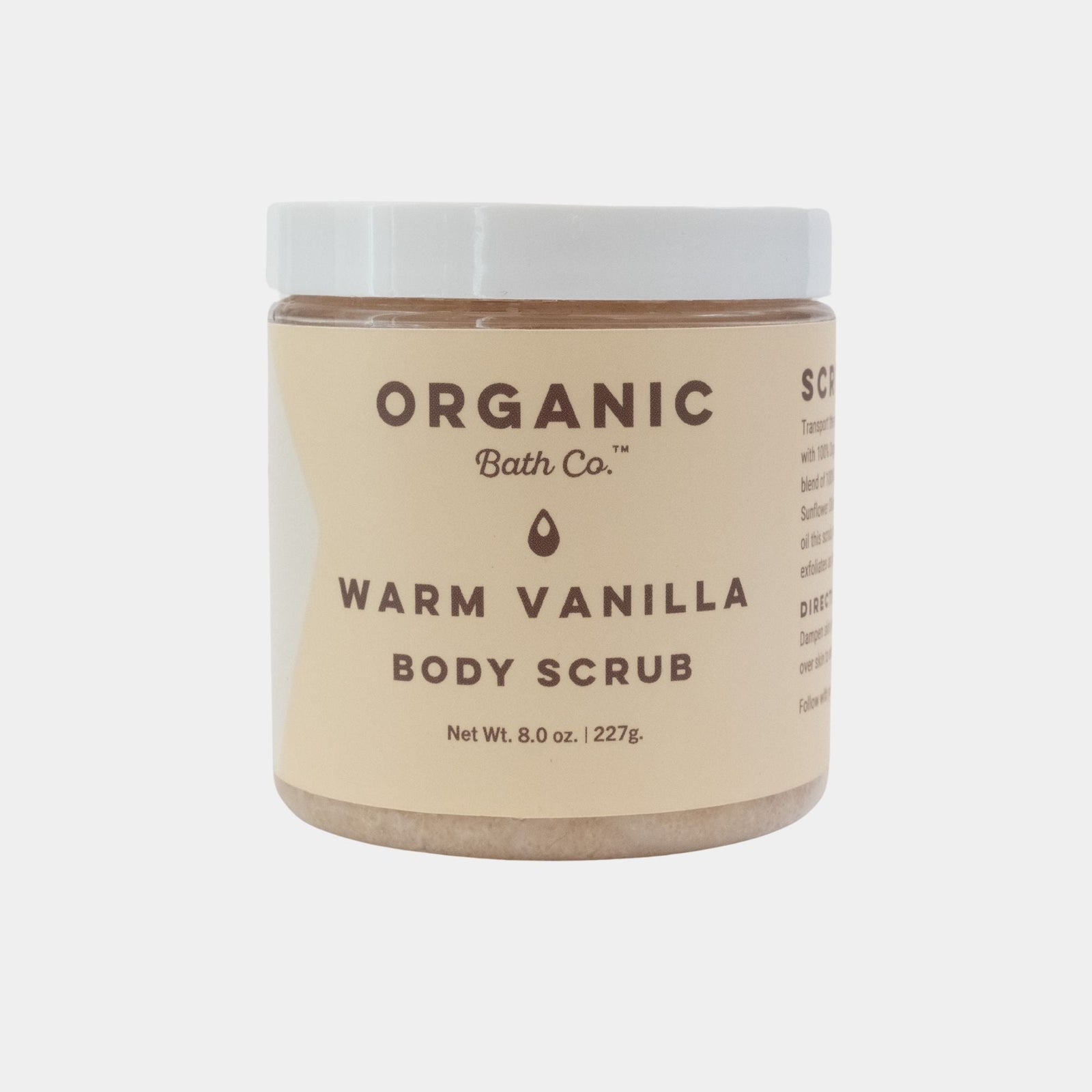 Warm Vanilla Body Scrub - Organic Bath Co.
