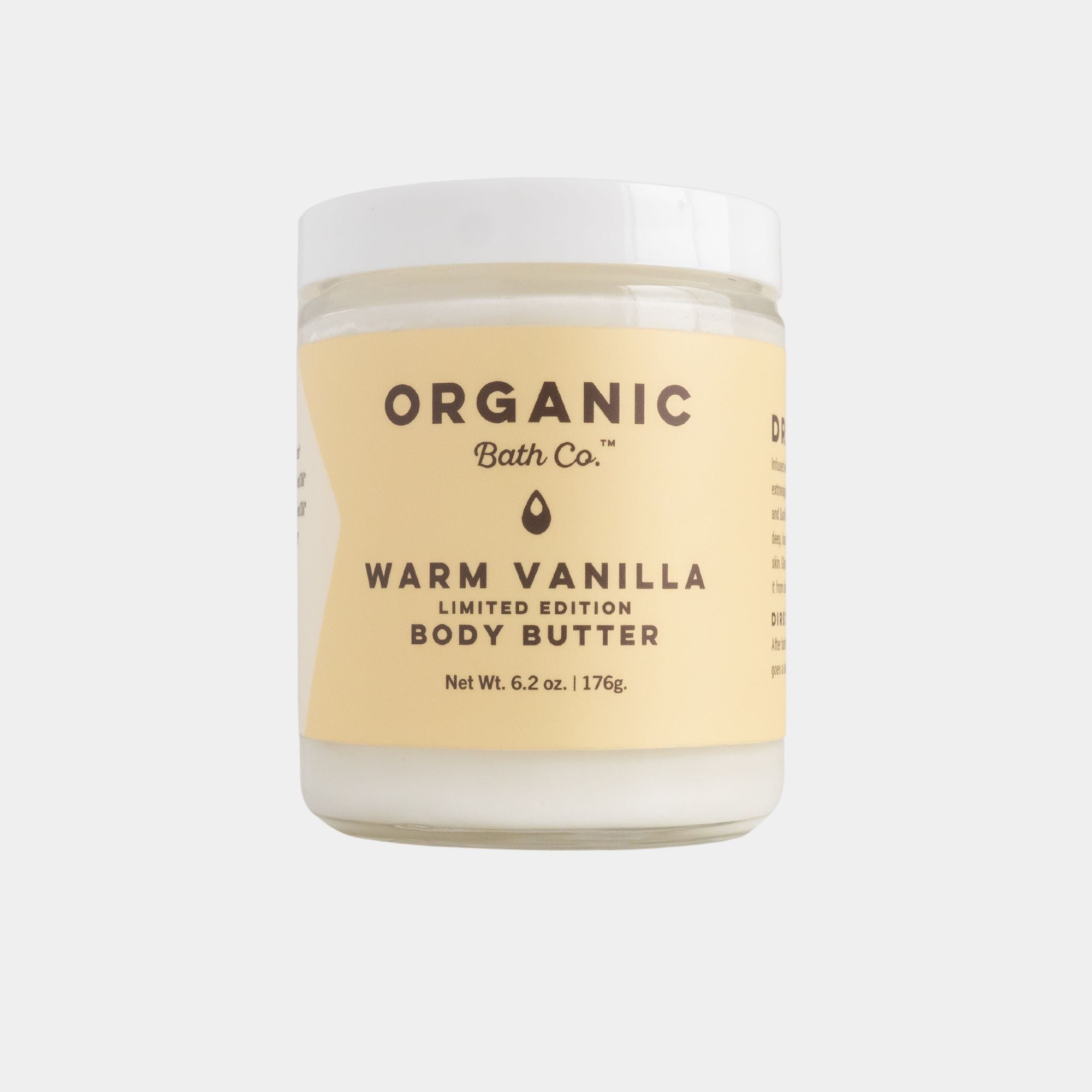 Warm Vanilla Organic Body Butter - Organic Bath Co.